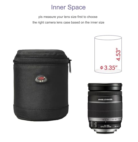 Lens Case Lens Pouch Bag Waterproof Shockproof for DSLR Camera Lens for Camera Lens - size: BL-0003