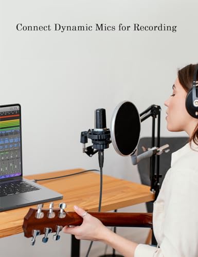 DUKABEL USB Microphone Cable, Upgraded XLR to USB-A Cable with 24bit/96KHz XLR Recording Cable for Podcasting Recording, 2.4M/8FT Mic Adapter for PC, Laptop