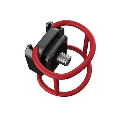 NICEYRIG Hot Shoe Mount Adapter with Wrapping Rubber Band, Multi-Functional Cold Shoe Base for Camera Cage, Cheese Plate, Gimbal Arm, Light Stand - 461