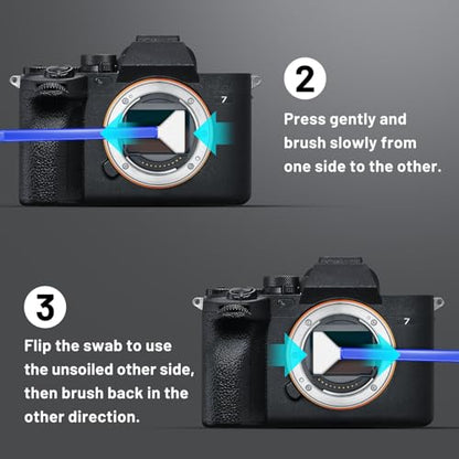Camera Lens Cleaning Kit with Pro 10x Sensor Swabs, Sensor Cleaner, Compatible with Canon, Nikon, Sony mirrorless DSLR Camera (Enhanced Version)