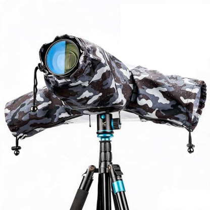 Waterproof Camera Rain Cover for Nikon Canon Sony DSLR/Mirrorless Cameras | with TPU Clear Window & Waterproof Zipper,Camera Rain Sleeves Gear for EOS R5 II R10 R7 R6 Rebel T7 T8i T7i 90D Z7 Z6II D7500 - color: Camouflage