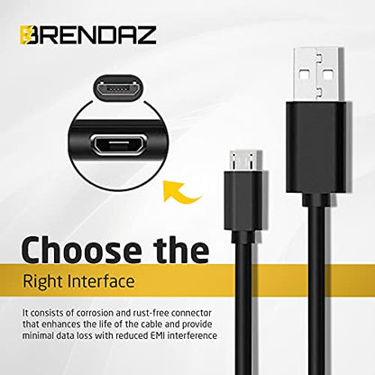 BRENDAZ 15-Ft USB 2.0 Type A Male to Micro Type B Male Cable Compatible with Nikon UC-E20 Cable and w/ D3500, D5600, D7500 DSLR and Z 50 Mirrorless Digital Camera (15-Feet)