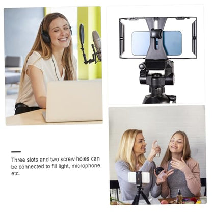 Hand Held Phone Stabilizer Grip Smartphone Video Rig with Retractable Design Compatible with Mobile Phones for Filmmakers and Content Creators Includes Three Slots for Accessories