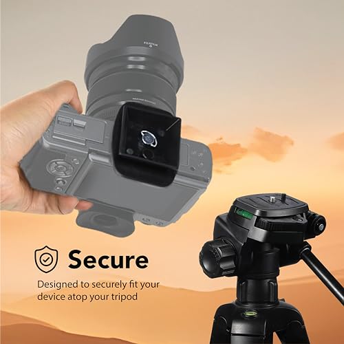 Foto&Tech 2 Pieces 35mm Tripod Quick Release Plate, Camera Mounting Adapter, Replacement Parts, Compatible with Snpak 5800d 7000tm, Slik, Qntaray, almart MX1000 - size: 35mm