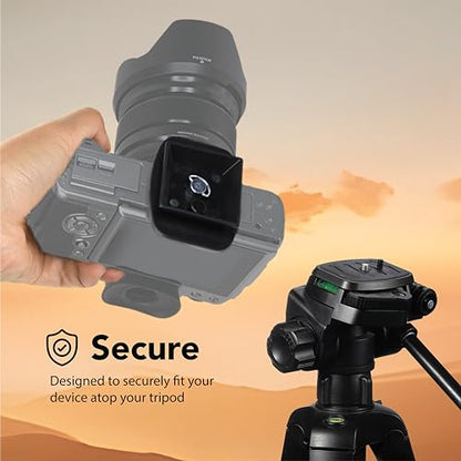 Foto&Tech 2 Pieces 35mm Tripod Quick Release Plate, Camera Mounting Adapter, Replacement Parts, Compatible with Snpak 5800d 7000tm, Slik, Qntaray, almart MX1000 - size: 35mm