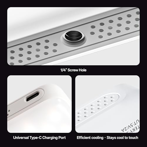 Viltrox Z05 RGB Video Light Portable LED Selfie Light with Clip for Phone Camera Laptop Tripod, 2000mAh USB-C CRI＞97 2800-6800K App Control Dimmable for Photography TikTok YouTube Vlog Live Streaming