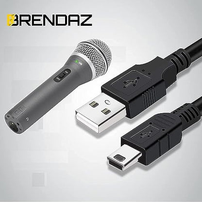 BRENDAZ Mini USB Cable - Compatible with Samson Q2U, Meteor Mic, Go Mic USB Microphones