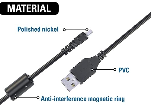 Master Cables Replacement USB Charging and Data Transfer Cable for Fuji FinePix Cameras (Supports Charging in Select Models) See Below for Compatible Cameras.