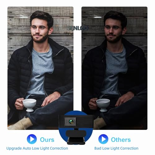 1080P Webcam HD for PC - Web Camera for Desktop Computer with Hi-fi Microphones, Privacy Cover - Computer Camera Wide Angle, Plug &Play, USB Web cam for Zoom, Skype, Teams, Streaming, Video Calling