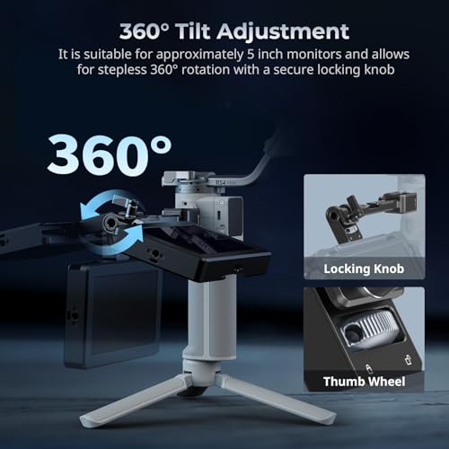 SmallRig Camera Monitor Mount w/Quick Release NATO Clamp, Cold Shoe Mount | Anti-Twist Design for DJI RS 4 Mini/RS 2 / RSC 2 / RS 3 / RS 3 Pro/RS 3 Mini - style: Classic