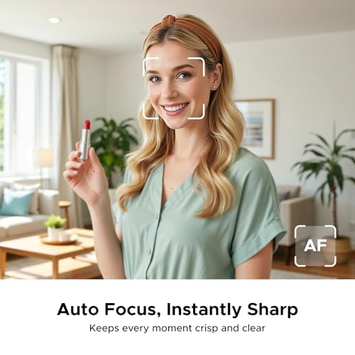 UGREEN FineCam Pro 2K Webcam Support 1080P@60Hz for PC/Mac, 1/2.55" Sensor, Face AE, AI Noise-Canceling Mic, Gesture Control, Auto Focus for Streaming, Conference, OBS, Zoom, Switch 2, Privacy Cover