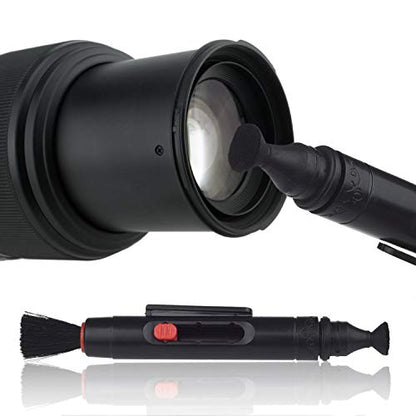 CamKix Camera Lens Cleaning Kit, Air Blower, 2-in-1 Lens Cleaning Pen | Cleaning Brush, Empty Spray Bottle, Lens Cleaning Paper Tissues and 5 Microfiber Cloths; No Liquid Included. - color: Without Fluid