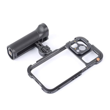 Phone Cage Video Rig for iPhone 15 Pro MAX, Single Handheld Phone Cage Kit, Phone Stabilizer for Video Recording