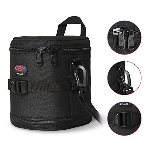 Camera Lens Case DSLR Camera Lens Bag Fits for Canon Nikon Pentax Sony Olympus Panasonic and Other Camera Lens - size: BL-0004L