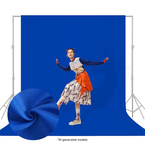 YSKE-Professional Blue Photography Backdrop10X7ft - Machine Washable Seamless Background for Studio & Video - color: Blue, size: 10X7