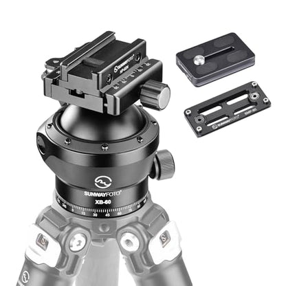 XB-60DL 60mm Low Profile Tripod Ball Head,Ballhead for Hunting,Load 66lb(30KG)