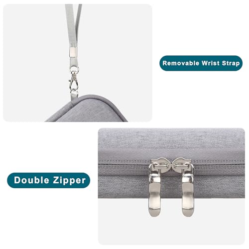 Canboc Carrying Case Compatible with KODAK PIXPRO FZ55/ FZ45/ FZ43/ FZ53 16MP Digital Camera, Video Vlogging Camera Bag, Mesh Pocket fit Cable, Grey (Case Only) - color: Regular-Grey