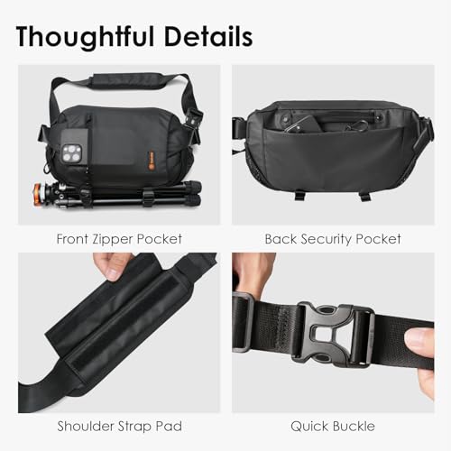 TARION Urban Camera Sling Bag - Waterproof 5.5L Crossbody Bag with Expandable Wet/Dry Separation Pocket & Tripod Strap - XProber - size: XProber (5.5 Liters)