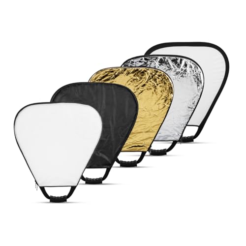 Glow 5-in-1 Collapsible Triangle Reflector with Handle (18")