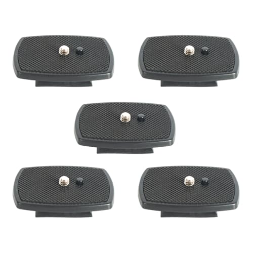 2 Pack Quick Release Plate Camera Tripod Adapter Compatible with 60" Tripod, Weifeng, Yunteng VCT668 ST666 690 (5pcs 1.38 * 1.38Inch/35 * 35mm) - color: 5pcs 1.38*1.38Inch/35*35mm