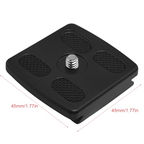 Aluminium Alloy Head Quick Release Plate Universal SLR Camera Tripod Ball Head 1/4 Clip Metal Quick Release Plate 45x45mm Universal Camera Quick Release Mounting Plate