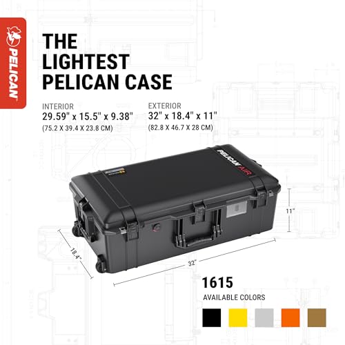Pelican Air 1615 Case With Trekpack Dividers - Black - color: Black, size: Trekpack Dividers
