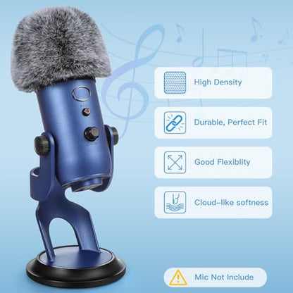 ZealSound USB Microphone k66pro and Furry Windscreen d65k Bundle