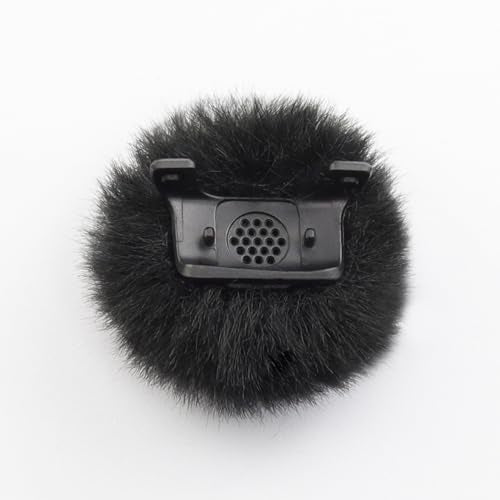 LEFXMOPHY Windscreen for DJI MIC MINI Wireless Microphone 2024 Latest Version Furry Wind Muff Deadcat Cover, 2-Pack Black - color: 2pc Black, size: 2-pack