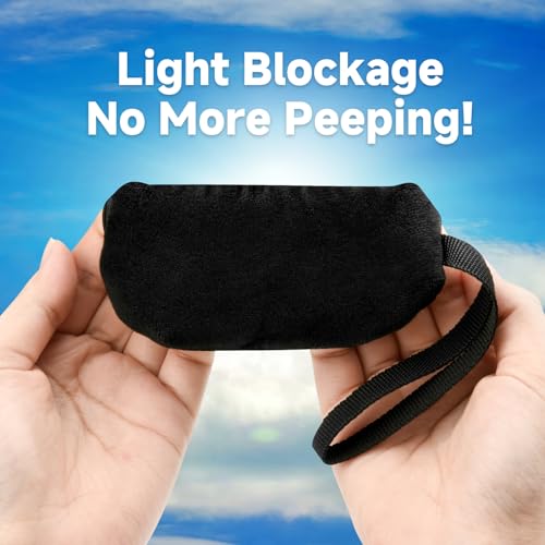 Webcam Privacy Cover Compatible with Logitech C922x C922 C920 | Fabric Streaming Web Camera Dust Cover, Compatible with C505 C310 C270, Black, for External Webcam Lens, Black, Pack of 2