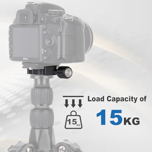 koolehaoda Aluminum Quick Release Plate & Clamp, Arca Swiss Standard | QR Plate Clamp for Tripod Ball Head Monopod L Bracket, Universal Fit, Lightweight Aluminum Alloy Camera Mount