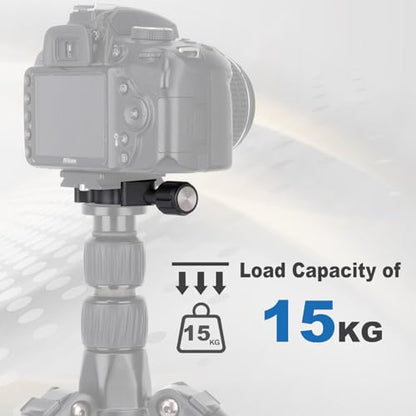 koolehaoda Aluminum Quick Release Plate & Clamp, Arca Swiss Standard | QR Plate Clamp for Tripod Ball Head Monopod L Bracket, Universal Fit, Lightweight Aluminum Alloy Camera Mount