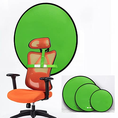 Portable Green Screen Chair 43.3in – Double Sided Foldable Greenscreen Backdrop with Stand, Chroma Key for Streaming Games, Zoom Calls & Photography - size: 43.3×43.3 inches