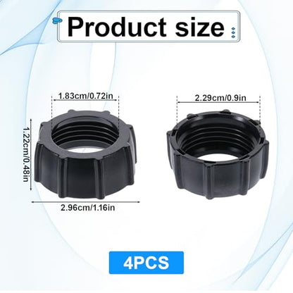 4 PCS Car Phone Mount Replacement Parts, Tightening Nut for Replacement Car Mount Screw-On 17mm Tightening Nut Ball Fixed Adapter Head Bracket Holder Ring for DVR Camcorder Wireless Charger
