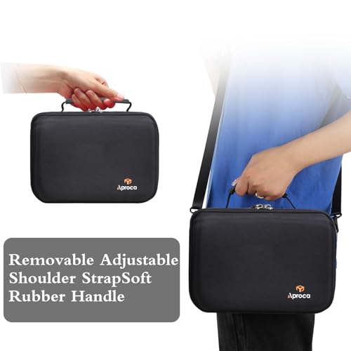 Aproca Case Compatible with Canon EOS Rebel T7, T7i, T8i, R100, R50, R5, R6 Mark II, R7, R8 Camera, Portable Storage Bag with 4 DIY Dividers and Shoulder Strap -Black - color: Black-DIY