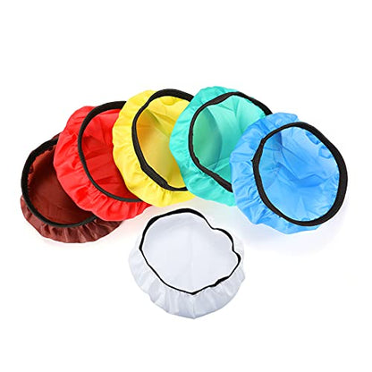 Soonpho 7" 180mm Soft Diffuser Sock for Photography Studio Strobe Reflector Standard Reflector(White/Red/Blue/Yellow/Green/Brown)