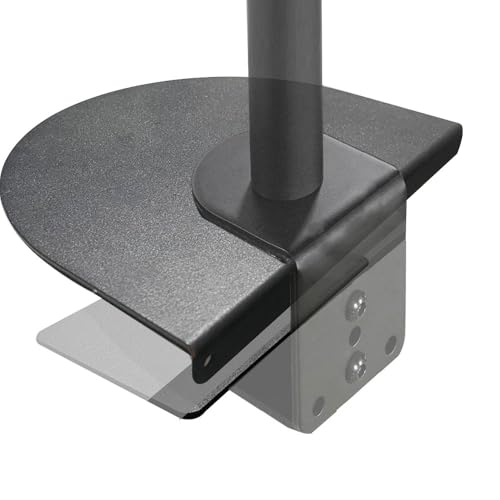 Steel Monitor Mount Reinforcement Plate，Monitor Arm Reinforcement Plate for Fragile Tabletop, Monitor Mount Reinforcement Plate Fits Most Monitor Stand C Clamp Installation - color: Black-1