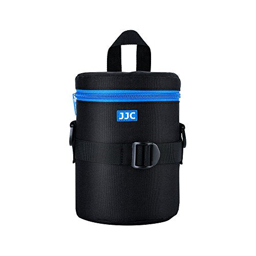 JJC Deluxe Lens Case Pouch Bag for Canon EF 24-70mm f2.8L USM/EF 50mm f1.2L USM/EF 85mm f1.2L II USM, Tamron SP 70-300mm f4-5.6 A005, Sigma APO DG 70-300mm f4-5.6 & More Lens below 3.9" x 6.5"(D x L) - size: XL Size