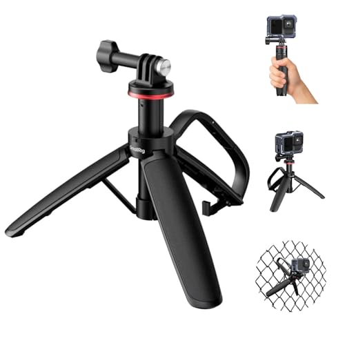 SMALLRIG Portable Action Camera Tripod in Carabiner Shape, 6.5-13.6in Extendable Selfie Stick, Mini Table Tripod for GoPro Hero 13/12/11, for DJI Osmo Action 5 pro/4/3, for Insta360 Ace Pro 2-5568 - style: for action camera