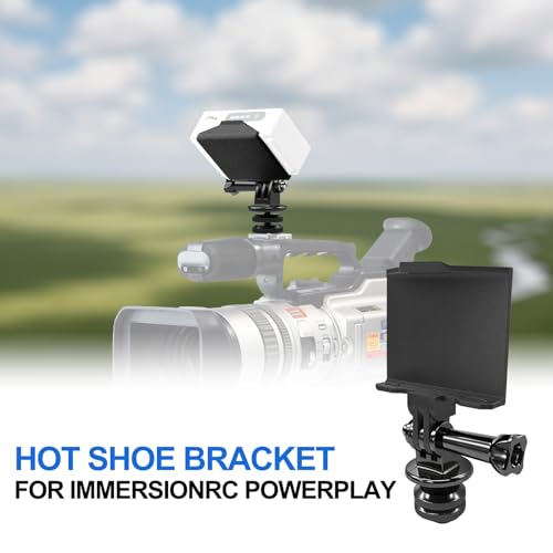 Hot Shoe Bracket Cold Shoe Mount for ImmersionRC Powerplay, Suitable for Any DSLR, Mirrorless Camera and Camcorder
