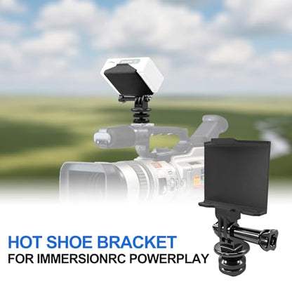 Hot Shoe Bracket Cold Shoe Mount for ImmersionRC Powerplay, Suitable for Any DSLR, Mirrorless Camera and Camcorder