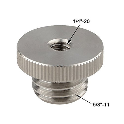 CAMVATE 1/4-20 to 5/8-11 Screw Adapter for Tripod Laser Level Bosch Adapter | Stainless Steel 304