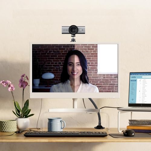 Brio 101 Webcam Stand, Magnetic Webcam Clamp Mount Holder Compatible with Logitech Brio 101 100/Brio 301 300/Brio 501 500/Brio 4K/C270/C310 webcams