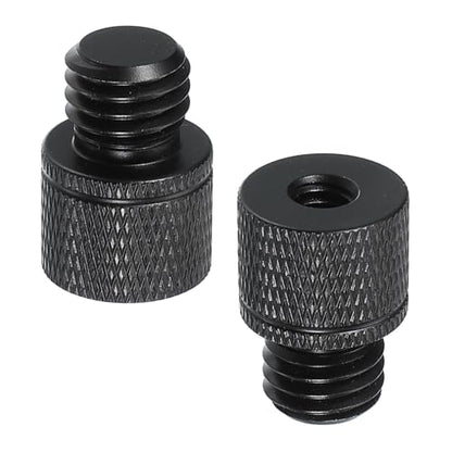 PATIKIL Tripod Screw Adapter 1/4" Female to M12 Male, 2 Pcs Tripod Nut Connectors Camera Mount Screw Camera Double Head Converter for Microphone Holder Magic Arms Accessories, 23 mm - size: 1/4" Female to M12 Male,23 mm