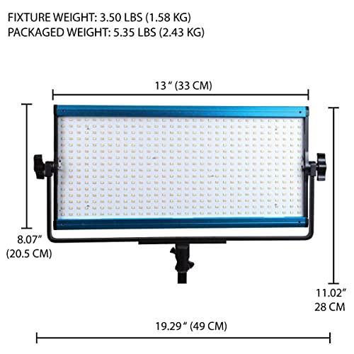 Dracast X Series LED1000 Daylight LED Video Light Panel with Dual NP-F Battery Plate