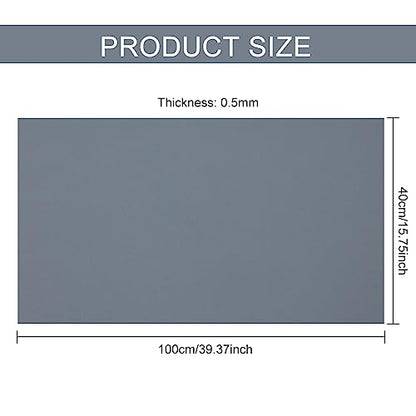 BENECREAT 40x15inch PVC Photography Backdrop, Matte Gray PVC Vinyl Photo Background for Product Video Photography Photo Studio - color: Grey