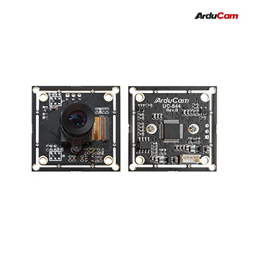 Arducam 2MP Global Shutter USB Camera, 50fps OV2311 Monochrome UVC Webcam Module with Low Distortion M12 Lens Without Microphones, Compatible with Windows, Linux, Android and Mac OS - size: 50fps