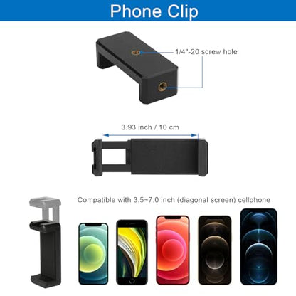 Mippko Webcam Camera Stand Phone Holder for Desk,1/4"-20 Threaded Compatible with Logitech Webcam C920 / C920S / C920x / C922 / C922x / C925e / C930 / C930e / C615 / C960,DSLR Camera/Smartphone