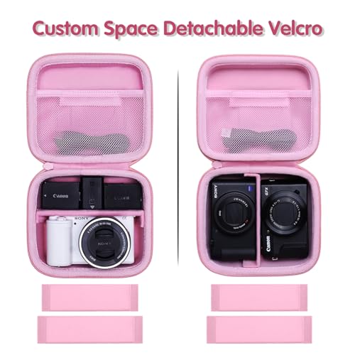 XANAD Hard Case for Sony a6400/a6700/a6100/a6000/a5000/a5100/ZV-E10/ZVE10 II or Fujifilm X100VI / X100V Digital Camera (Pink) - color: Pink