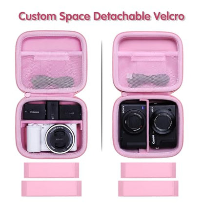 XANAD Hard Case for Sony a6400/a6700/a6100/a6000/a5000/a5100/ZV-E10/ZVE10 II or Fujifilm X100VI / X100V Digital Camera (Pink) - color: Pink