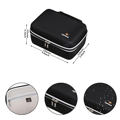 Aproca Case Compatible with Canon EOS Rebel T7, R50, R6 Mark II, R100, R50 V, R8, T6, R10, SL3, R5 Mark II, 5D Mark IV, R7, 90D, R5, T100 Camera, Portable Bag for Accessories (Case Only) - color: Black